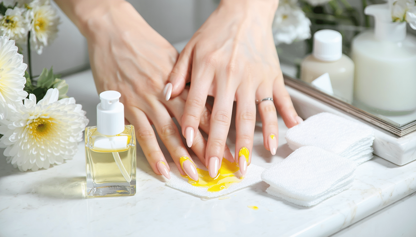 découvrez des astuces faciles et efficaces pour éliminer le jaune des ongles causé par le vernis et retrouver des ongles sains et éclatants.