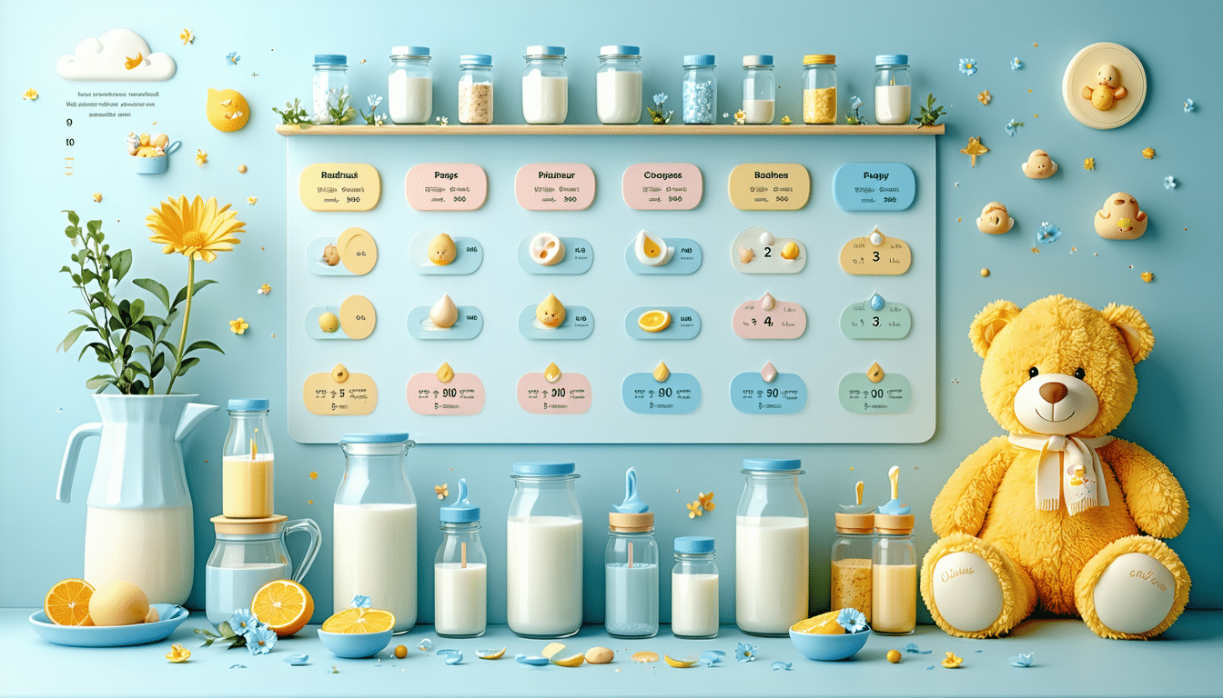 découvrez notre guide pratique avec un tableau clair pour déterminer la quantité de lait adaptée au poids de votre bébé. idéal pour accompagner les parents au quotidien et assurer le bien-être de votre enfant.