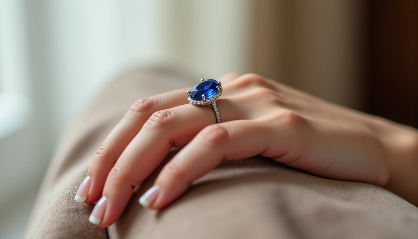 Illustration : « le saphir ne se contente pas d'être — bague saphir : comment choisir et porter cette pierre intemporelle